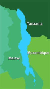 Lake Malawi map