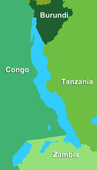 Lake Tanganyika map